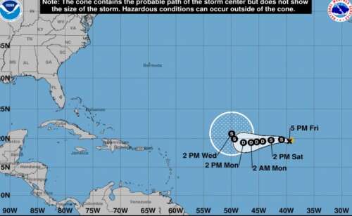 Tropical Storm Gordon not a threat to the island