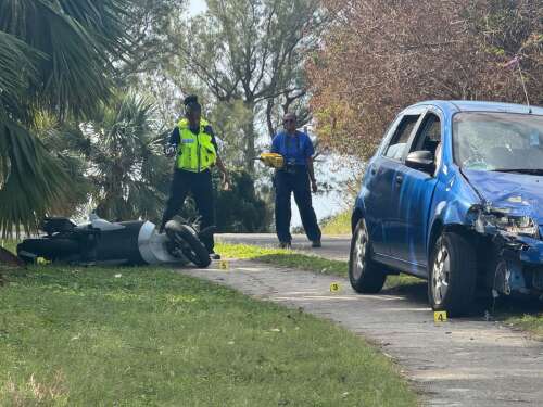 Three-vehicle crash in Warwick leaves two in hospital