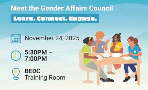Gender Affairs Council forum set for November 24
