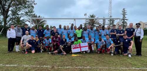 Bermuda Police Service sink HMS Trent in friendly