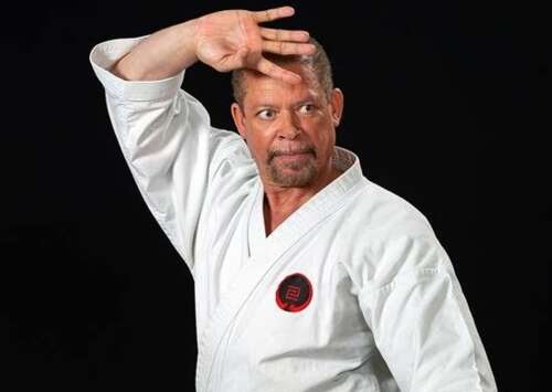 Martial arts instructor leading safety seminars