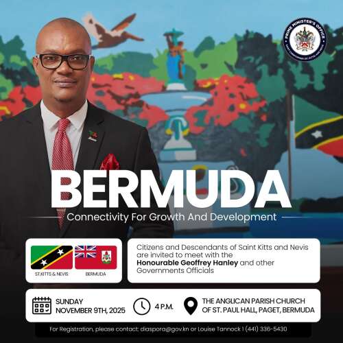 St Kitts Deputy PM on island for town hall meeting