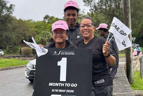 SailGP Hype Crew bring joy on rainy Bermuda morning