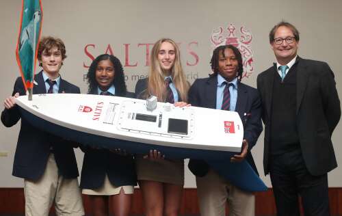 Saltus pupils prepare to launch their Atlantic research vessel