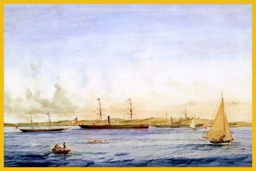 Busy port in a civil storm