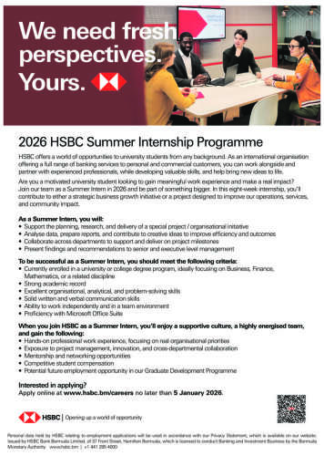 Summer Intern The Royal Gazette Bermuda News Business Sports