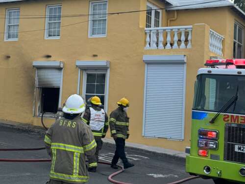 Fire rips through West End business