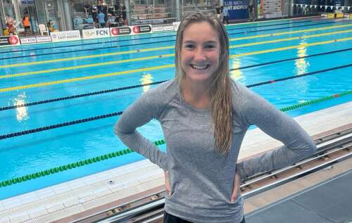 Emma Harvey breaks national record as local swimmers shine