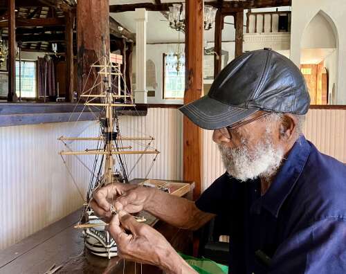 Replica of Sea Venture restored for St Peter’s Church