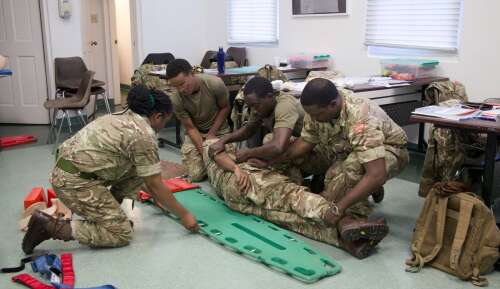 Regiment soldiers trained in emergency medical response