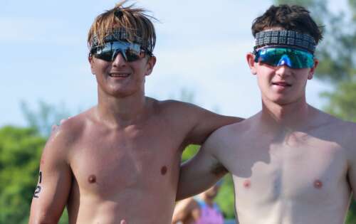 Youngsters beat their coaches at team triathlon championship