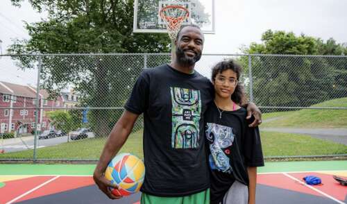 Community space transformed by Bermudian artist