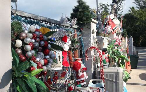 Tynes Bay staff bring a little Christmas spirit to drop-off site
