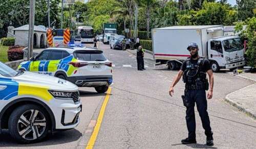 Traffic diverted after Paget collision