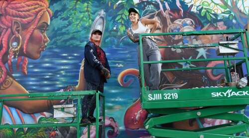 Festival gives walls some character