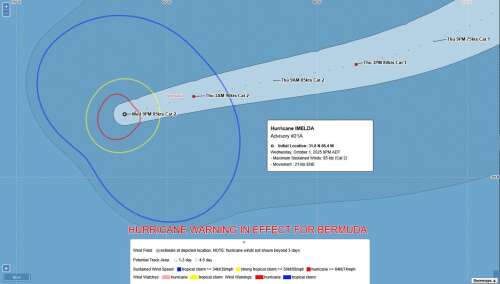 Imelda at 9pm: second hurricane confronts island