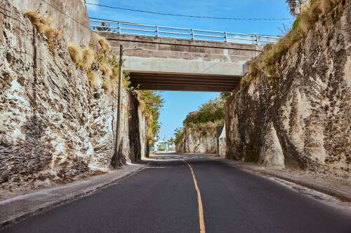 Unveiling of finished bridge at The Glebe Road