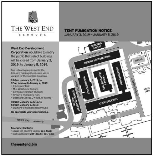 Fumigation Notice - The Royal Gazette | Bermuda News, Business, Sports ...