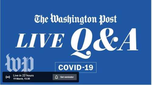 Washington Post Covid-19 Q&A live stream - The Royal Gazette | Bermuda ...