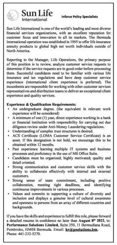 Inforce Policy Specialists - The Royal Gazette | Bermuda News, Business ...