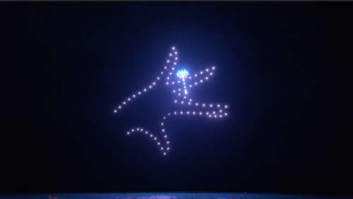 Proposal is written in the stars with romantic gesture