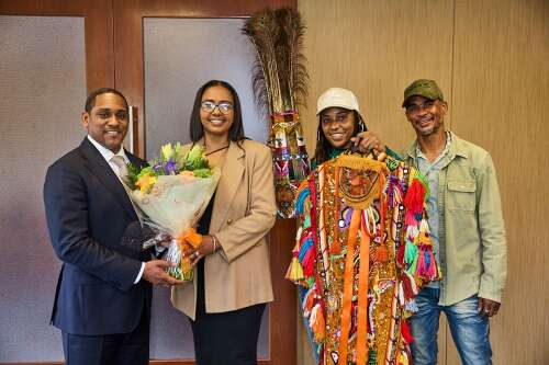 Family of ‘The Gombey Man’ donate regalia to government