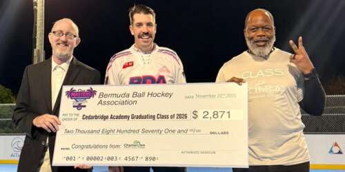 CedarBridge tops masters ball hockey charity drive