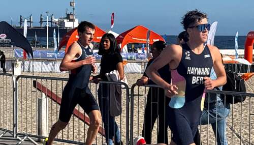 Ollie Hayward dives into the elite men at Americas Triathlon Cup Magog