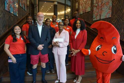 Blood donors win a ‘staycation' at Hamilton Princess