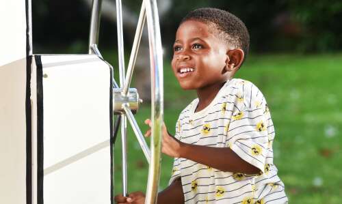 Exercise bikes and bouncy castles for fitness fun event