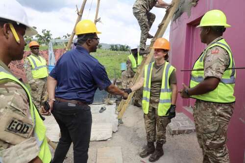 Weeks thanks soldiers for their work in Jamaica