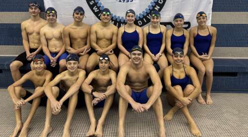 Warwick Academy swimming team in Pennsylvania