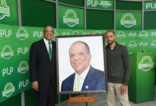 Former premier’s portrait unveiled at PLP offices