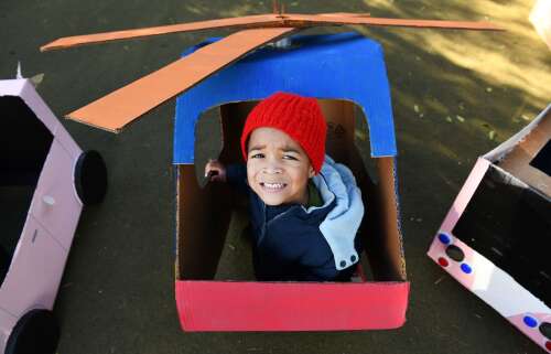 School grounds taken over by students transport projects