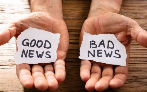 Spread good news to avoid being overwhelmed by the bad