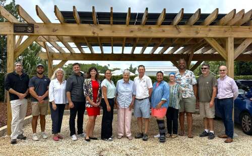 BNT installs solar-panelled pergola for historical location