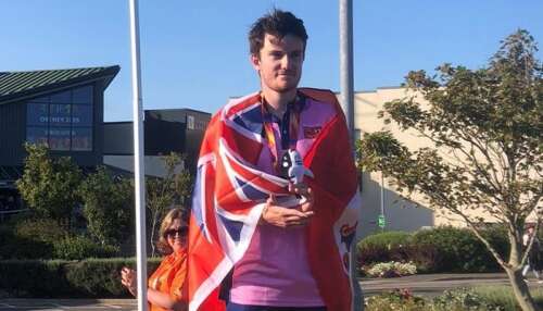 Taylor Carrick wins silver medal at Island Games