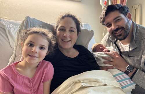 Sousa family welcome first baby of 2026